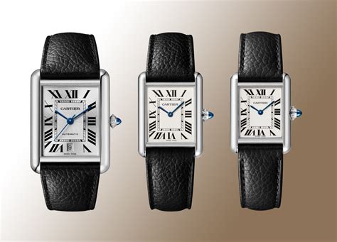 cartier tank solo vs must|cartier tank size comparison.